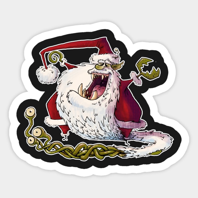 Santa Claws v2 Sticker by Bleee